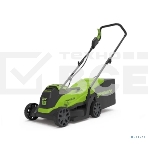 Газонокосилка аккумуляторная GreenWorks GD24LM33k4, 24v, 33 см, 1хАКБ 4Ач и ЗУ (2516107UB), фото6