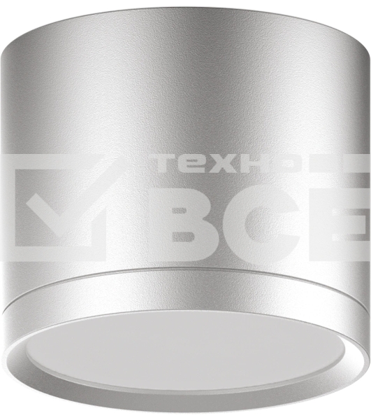 Светильник Gauss Хром/Сатин LED накладной с рассеивателем 10W 4100K 88х75мм 1/30