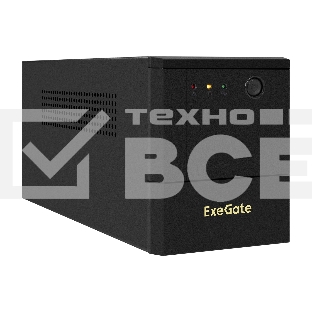 Источник бесперебойного питания ExeGate Power NB-2200.LED.AVR.4SH.USB (2200VA/1300W, LED, AVR, 4*Schuko, USB, батарея 12V 9Ah - 2 шт., металлический корпус, Black)