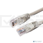 Кабель патч-корд, Filum FL-U5-C-1M U/UTP 5e cat. 1м, 26AWG(7x0.16 мм), чистая медь, PVC, серый, фото 1