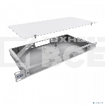 Кросс NTSS оптический 19'' укомплектованный 1U, 8 портов SC/UPC, 9/125 мкм (планки, сплайс-кассета, пигтейлы, КДЗС, адаптеры) серый RAL 7035 NTSS-RFOB-1U-8-SC/U-9-SP1.5G1AY, фото 1