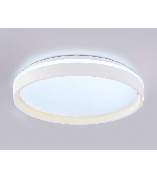 Светодиодный светильник RGB Ambrella light FZ607 WH/GD белый/золото IP20 66W 3000K-6500K+RGB D490*85 (ПДУ ИК)