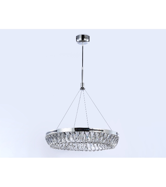 Светильник Ambrella light TR5022 CH/CL хром/прозрачный 3000K/4200K/6400K 47W D500*540 (Без ПДУ)