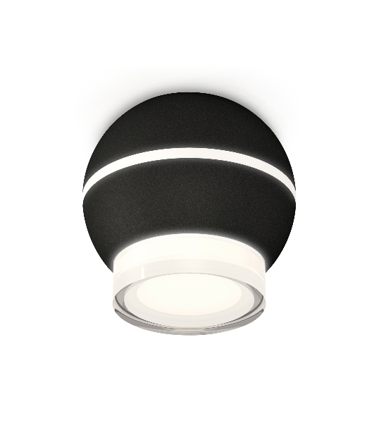 Светильник Ambrella Light XS1102042 SBK/FR/CL черный песок/белый матовый/прозрачный MR16 GU5.3 LED 3W 4200K (C1102, N7160)