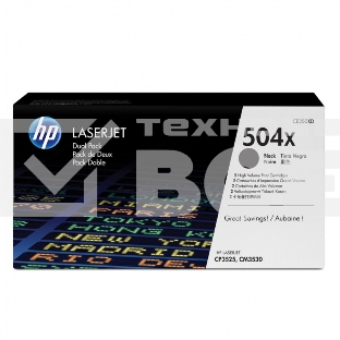 Картридж лазерный HP CE250XD черный двойная упаковка для CLJ CP3525, CM3530 2 х 10 500 стр.