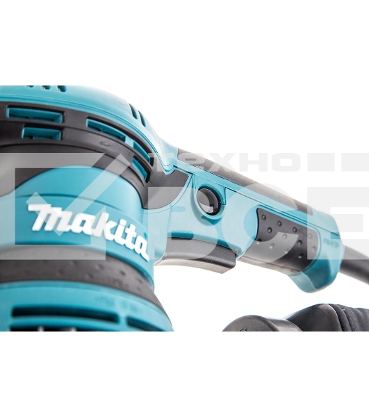 Шлифовальная машина Makita BO5041 ЭШМ,300Вт,ф125мм,4000-12000об\м,ампл-2.8мм,1.4кг,кор,п\сборник,доп.рукоятка