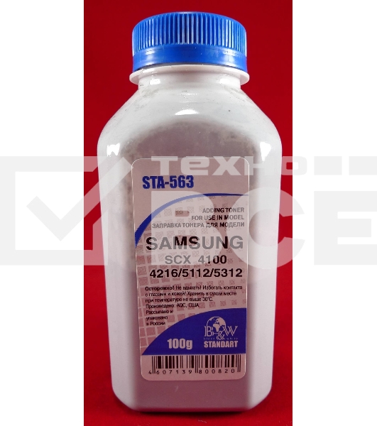 Тонер SAMSUNG ML-216x SCX 320x/340x/4100/4200/4220/4300 (фл, 100г) B&W Standart фас России