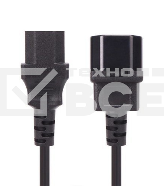 Кабель монитор - компьютер 220V (UPS -> устройство) VCOM <VDE> 3G*0.75mm (CE001-CU) 3м