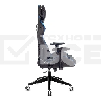 Кресло игровое Бюрократ VIKING 4 AERO BLUE черный/синий, искусст.кожа/ткань, две подушки, фото8