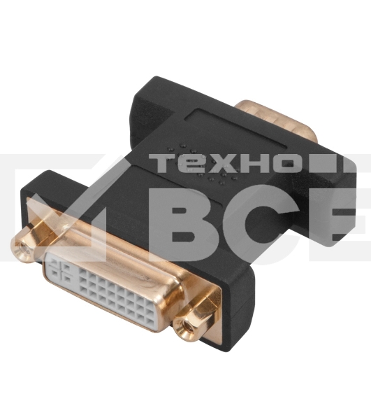 Переходник Rexant (17-6808) ПЕРЕХОДНИК шт.VGA - гн.DVI-I позолоченный GOLD