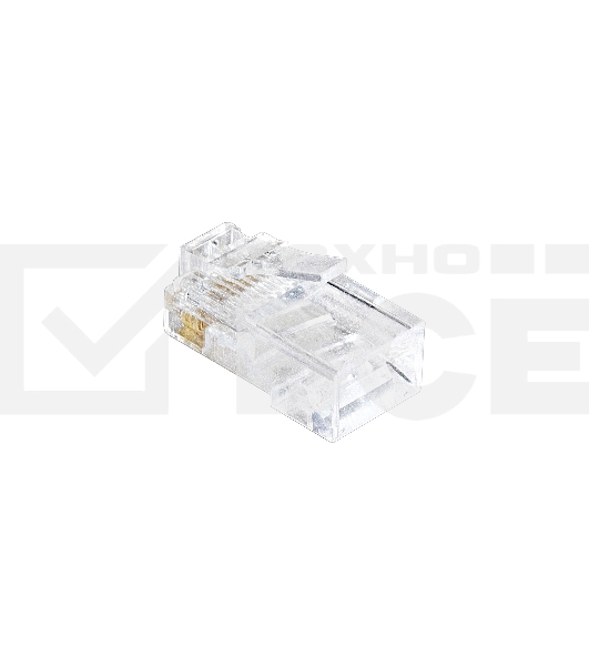 Коннектор RJ-45 Exegate EX283691RUS Кат.6 (8P8C) под одножильный кабель (100шт)