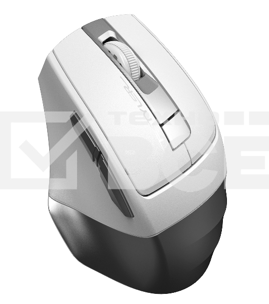 Мышь беспроводная A4Tech Fstyler FG35 серебристый/белый, 2000 dpi, радиоканал, USB, кнопки - 6
