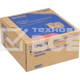 Картридж лазерный Epson C13S050607 пурпурный (13000 стр. двойная упаковка: 6500 стр x 2) для AcuLaser C9300N