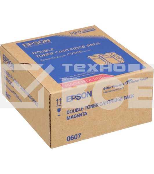 Картридж лазерный Epson C13S050607 пурпурный (13000 стр. двойная упаковка: 6500 стр x 2) для AcuLaser C9300N