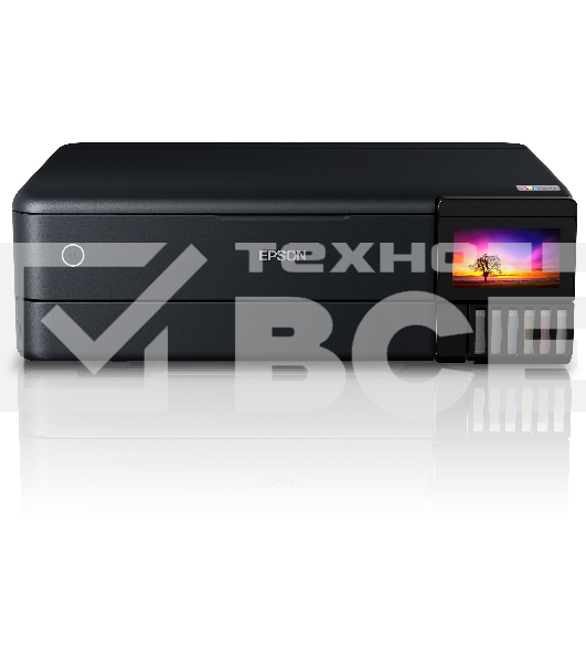 МФУ струйный Epson L8180 (C11CJ21403/C11CJ21402) A3 Duplex Net WiFi USB RJ-45 черный
