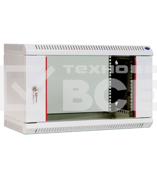 Шкаф телеком. настенный разборный 9U (600х350) дверь стекло (ШРН-Э-9.350) (1 коробка)