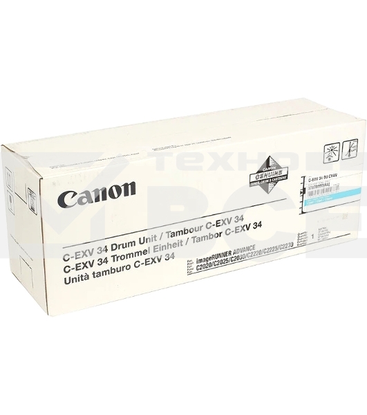Барабан CANON С-EXV 34 для IR ADV C2020/2030 Cyan