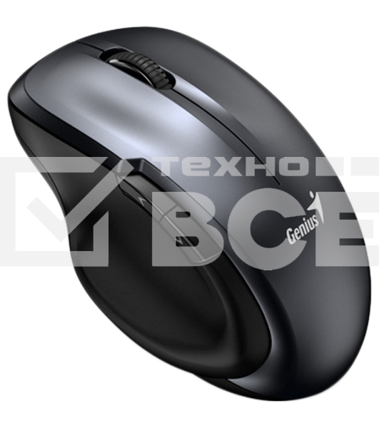 Мышь беспроводная Genius Ergo 8200S серый, 1200 dpi, радиоканал, USB, кнопки - 5