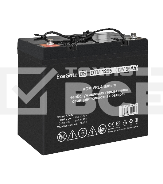 Комплект ИБП EX295997RUS + батарея 55Aч EX285667RUS 1шт (инвертор, синус, для котла, настенный) ExeGate FineSine SX-1000.LCD.AVR.2SH <1000VA/600W, чистая синусоида, цветной LCD-дисплей, AVR, 2*Schuko, линейно-интерактивный, крепление настенное/универсальн