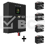 Комплект ИБП EX296004RUS + батарея 33Aч EX282974RUS 4шт (инвертор, синус, для котла, настенный) ExeGate FineSine SX-5000.LCD.AVR.2SH.T <5000VA/3500W, чистая синусоида, цветной LCD-дисплей, AVR, 2*Schuko+клеммы, линейно-интерактивный, крепление настенное, , фото10