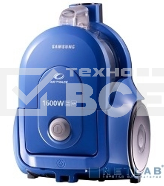 Пылесос Samsung VCC4326S3A синий/черный, 350/1600 Вт, уборка сухая, пылесборник контейнер 1.3 л