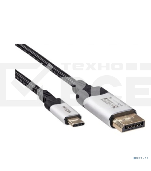 Кабель-адаптер DP A(m) <-->USB 3.1 Type-Cm,bi-direct, 8K@60Hz, 1,5 м, VCOM <CU422VB-1.8>