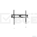 Универсальное фиксированное настенное крепление Wize WF63 для 42'-85' LCD телевизоров, VESA 800х600, расстояние от стены 2.6 см, до 80 кг, черный, фото 1