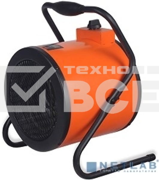 Тепловые пушки Электрокалорифер PATRIOT PT-R 3 633307260 {Мощн. по ступеням 1.5/3.0 кВт, 220В, шнур с евровилкой, поток воздуха 420м3/час, вес 3,5кг}