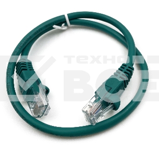 Патч-корд Buro UTP 4 пары cat5E CCA molded 0.25м зеленый RJ-45 (m)-RJ-45 (m) (упак.:1шт)