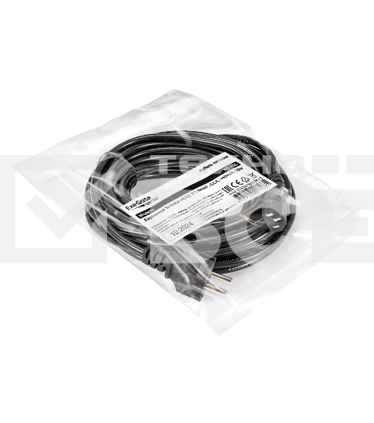 Кабель питания ExeGate Special PC-10S (Евровилка Schuko->C13, 3*1.0mm2, CCA, черный, 10м)