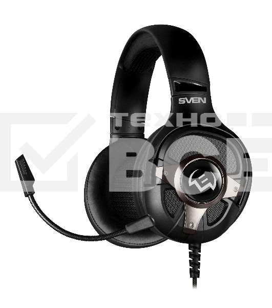 Наушники с микрофоном Sven AP-U1100MV черный 2.2м мониторные оголовье