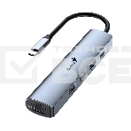 Концентратор USB HUB UH-545 USB3.0 с Ethernet RJ45, гигабитным Ethernet RJ45 x 1, портом питания USB-C (5 В 3 А) x 1, портами передачи данных USB-A 3.0 x 3, фото7