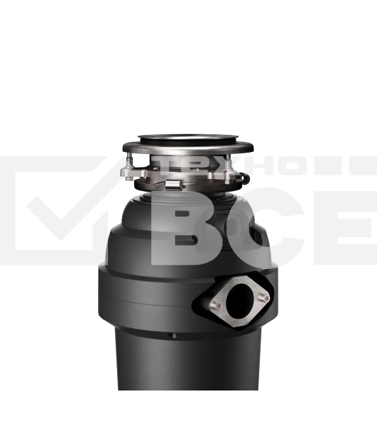 Измельчитель отходов Kuppersberg WS 750 B, High-Tech, мощность 750 Вт, 3800-4200 об/мин, защита от перегрева, авто выключение, DC мотор, шумоизоляция, уровень шума 70 дБ, цвет черный