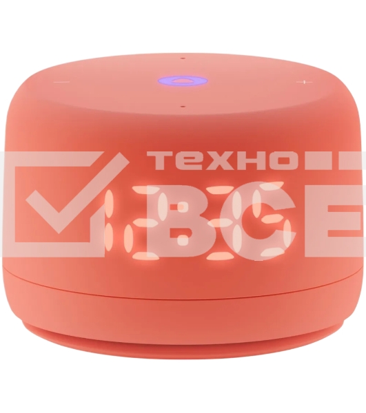 Умная колонка Yandex Станция Лайт 2 Алиса coral 6W 1.0 BT/Wi-Fi 10м