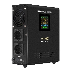 Источник бесперебойного питания (инвертор, синус, для котла, настенный) ExeGate FineSine SX-800.LCD.AVR.2SH 800VA/500W, чистая синусоида, цветной LCD-дисплей, AVR, 2*Schuko, линейно-интерактивный, внешняя батарея 12В до 200Ач (поставляется отдельно), крепление настенное/универсальное, черный, фото17