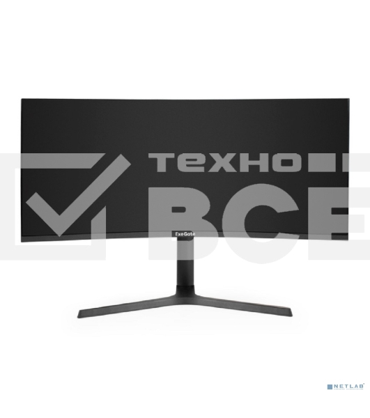 Монитор 34' ExeGate Combat EC3407TA VA 3440x1440, 165 Гц, 1 мс, 21:9, 300 кд/м², HDMI 2.0, DP 1.2, 3.5 Jack, FreeSync, изогнутый экран (1800R), черный