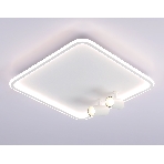 Светильник Ambrella light FL5114/1+2 WH белый 97W 3000K-6400K 480*480*130 (ПДУ ИК), фото7