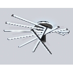 Потолочный светодиодный светильник Ambrella light FL6242 BK черный 135W 3000K-6400K 900*750*230 (ПДУ ИК), фото4