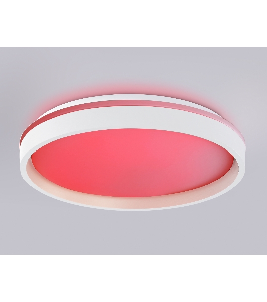 Светодиодный светильник RGB Ambrella light FZ607 WH/GD белый/золото IP20 66W 3000K-6500K+RGB D490*85 (ПДУ ИК)