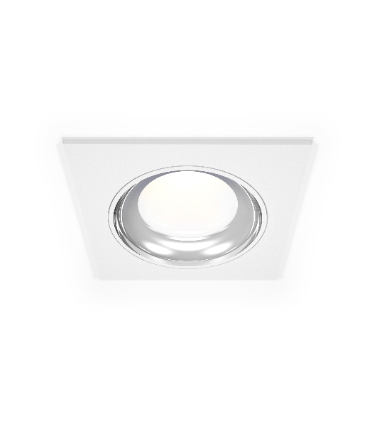 Комплект встраиваемого светильника Ambrella light XC7631061 SWH/PSL белый песок/серебро полированное MR16 GU5.3 (C7631, N7022)