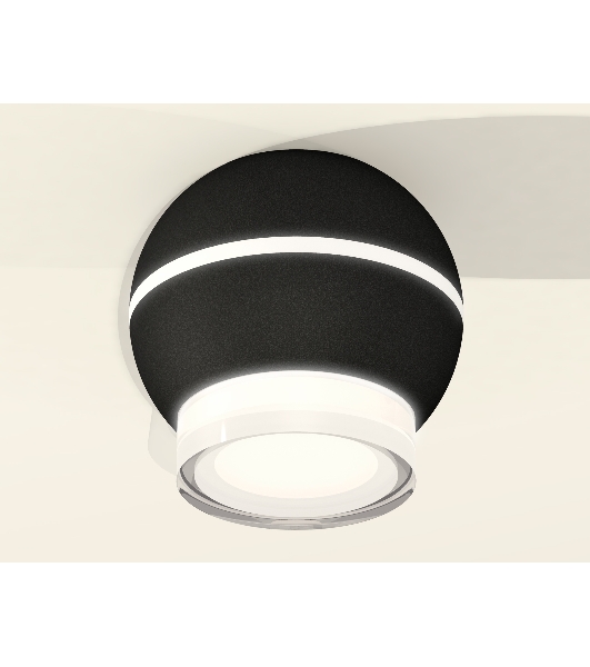 Светильник Ambrella Light XS1102042 SBK/FR/CL черный песок/белый матовый/прозрачный MR16 GU5.3 LED 3W 4200K (C1102, N7160)