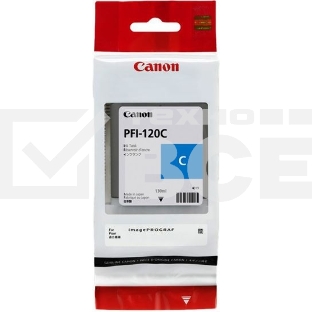 Картридж струйный Canon PFI-120 C 2886C001 голубой (130 мл) для Canon imagePROGRAF TM-200/205