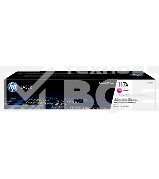 Картридж лазерный HP W2073A (HP 117A) пурпурный для HP Color Laser 150/170 700 страниц.