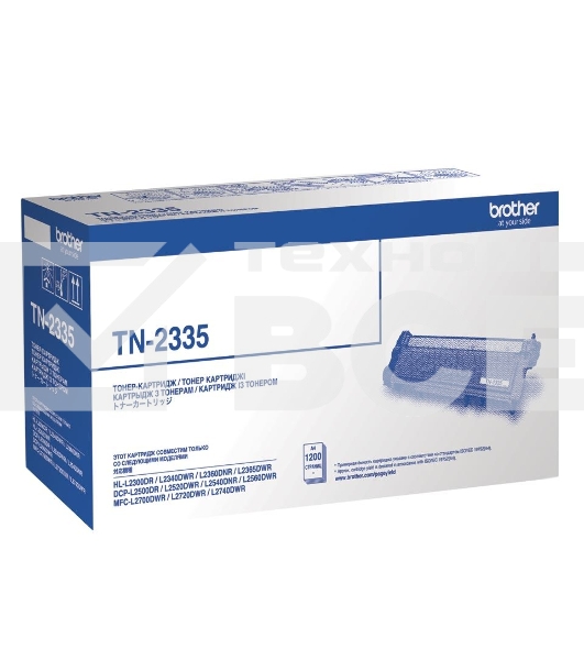 Тонер картридж Brother TN-2335 черный {HLL2300D/2340DW/2360DN/2365DW/DCPL2500D/2520DW/2540DN/2560DW/MFCL2700DW/2720DW/2740DW, (1200стр)}