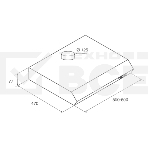 Вытяжка козырьковая Jet Air Light WH/F/60 белый управление: ползунковое (1 мотор), фото4