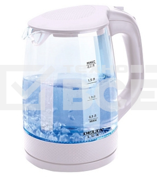 Чайник Delta LUX DL-1058W белый