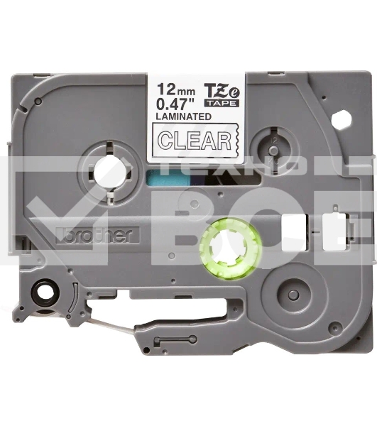 Картридж Brother TZ-E135 12 мм, белый шрифт, прозрачный фон, для BROTHER P-Touch