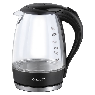 Чайник Energy E-262 1.7 л, стекло,черный (153233)