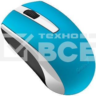 Мышь беспроводная Genius ECO-8100 голубой, 1600 dpi, радиоканал, USB, кнопки - 3