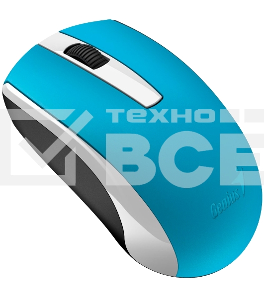 Мышь беспроводная Genius ECO-8100 голубой, 1600 dpi, радиоканал, USB, кнопки - 3